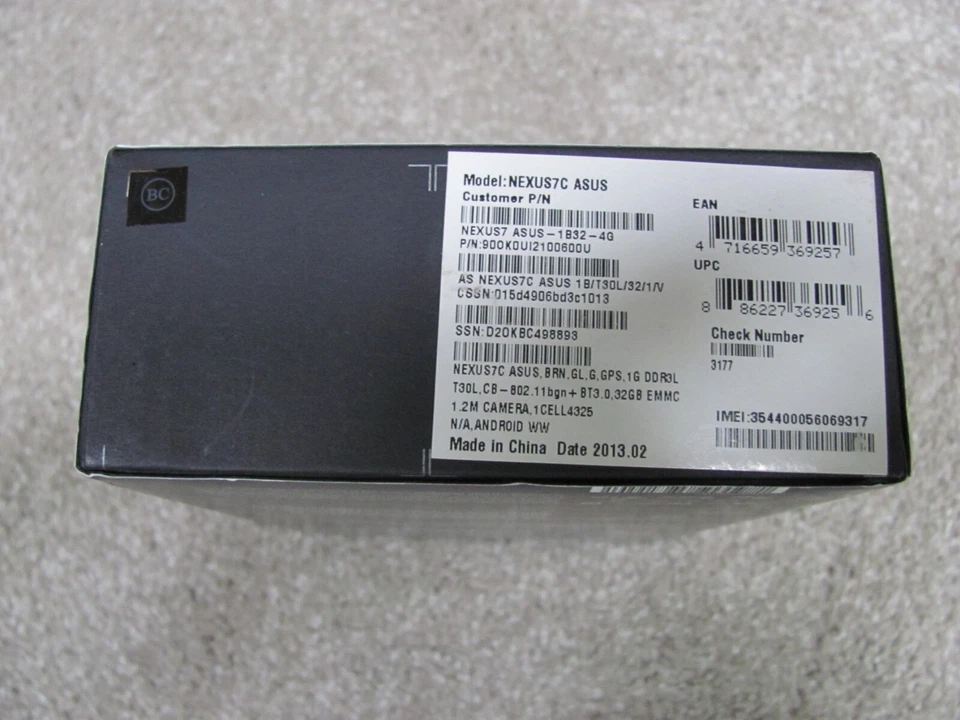 Asus NEXUS7C Google Nexus 7 4G LTE Tablet 7" 32GB 1 GB RAM Android 4.1 Bluetooth - Image 4 of 4