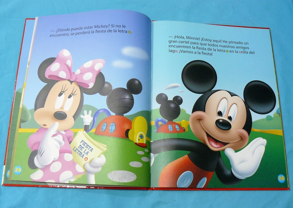 LIBRO INFANTIL LA CASA DE MICKEY MOUSE 25 JUEGA Y APRENDE CON MICKEY ¡LETRA O! - Imagen 2 de 3