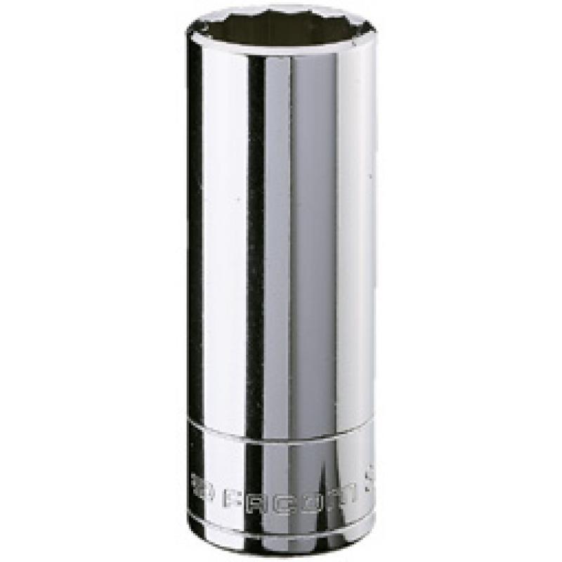 Facom  J.12LA 3/8″ Drive Metric Deep Bi Hexagon 12 Point Socket 12mm