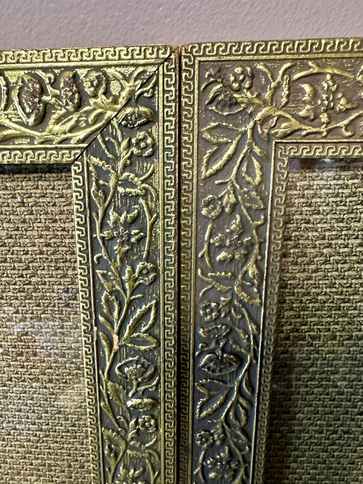 Set of 2 Gold Framed Botanical Flower Prints | Vintage Wall Art 18x14