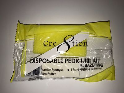 Mini Nail File Buffer Pedicure Pumice Disposable Kit - 200 SETS!