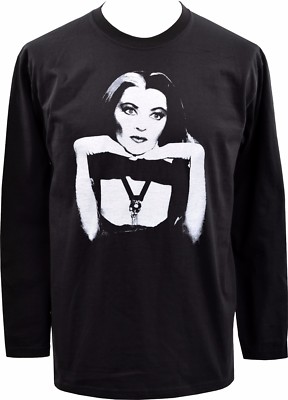 HERREN LANGARM TOP LILY LILLY MUNSTER HORROR B-MOVIE GOTH VAMPIRE KULT S-5XL