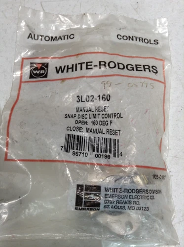 New White Rodgers 3L02-160 Snap Disc Limit Control
