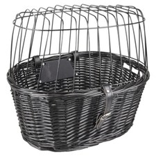 Flamingo Cestino Bici per Cani Nero 46,5x37,5x40,5cm Sistema a Click 12kg