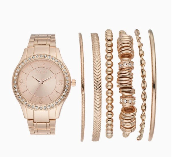 Folio watch gold sale