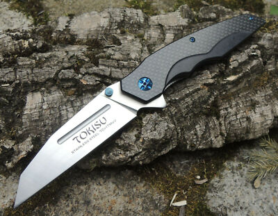 Tokisu Knives TAKERU Messer Folder 7Cr17MoV Stahl G10 / Carbon Griff