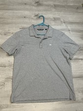 Travis Mathew Mens 2XL Heather Gray The Zinna Polo Short Sleeve Golf 1MM211