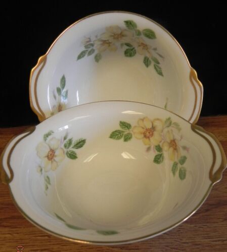 Lot of 6 Noritake Duetto 6610 Gold Trim Japan 7.5” Salad Soup