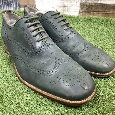 clarks green brogues