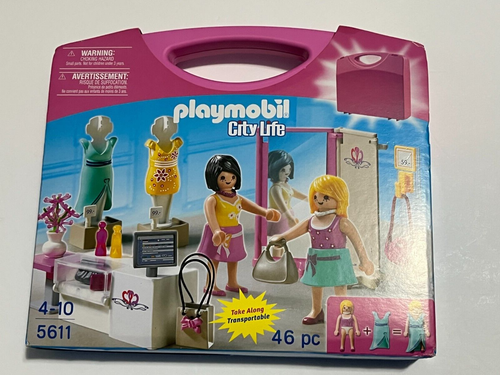 Playmobil 5652 - Valigetta Fashion Boutique | Set Gioco Con Personaggio, Abiti E Accessori Moda