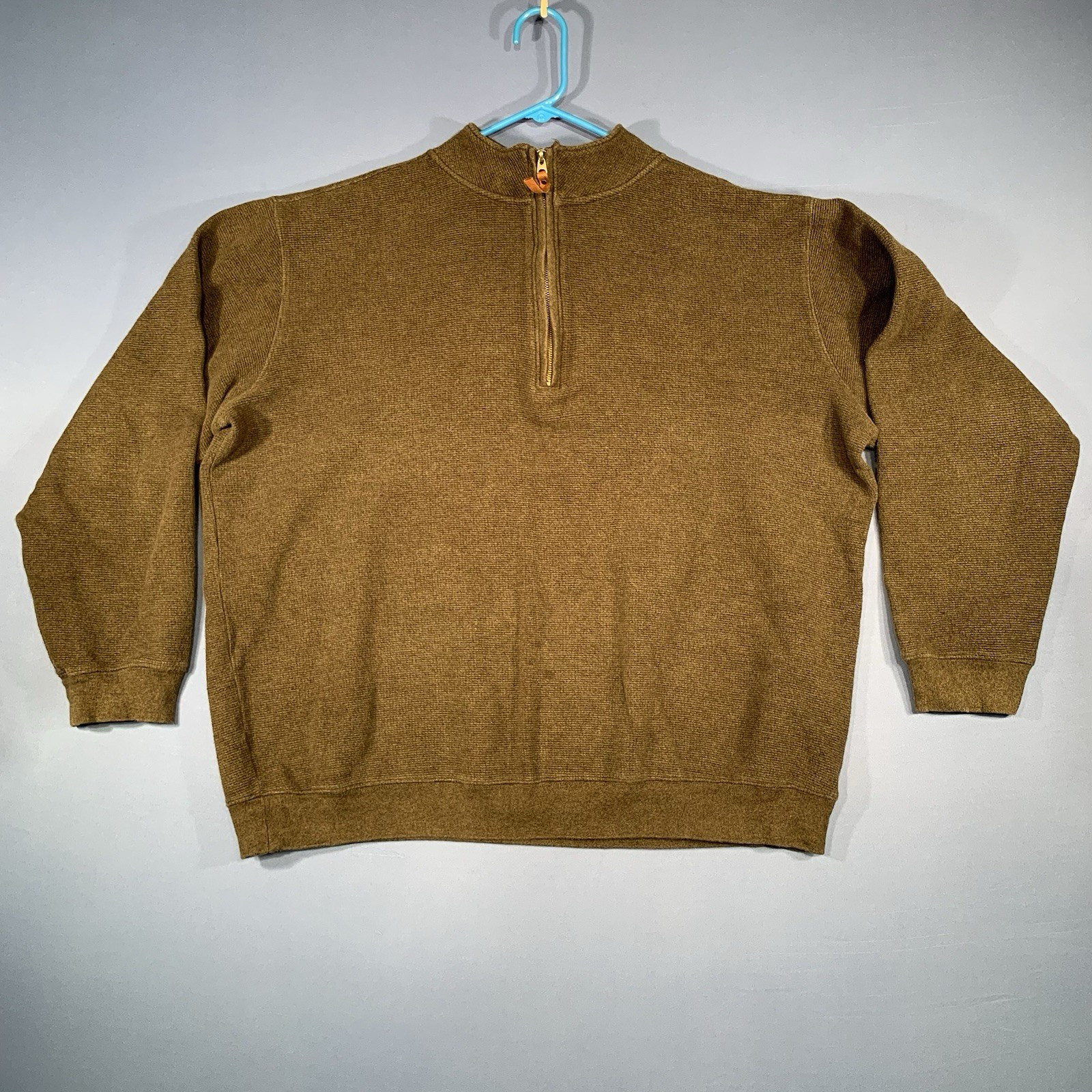 Woolrich Fleece Sweater 1/4 Zip Pullover Men's Size XXL