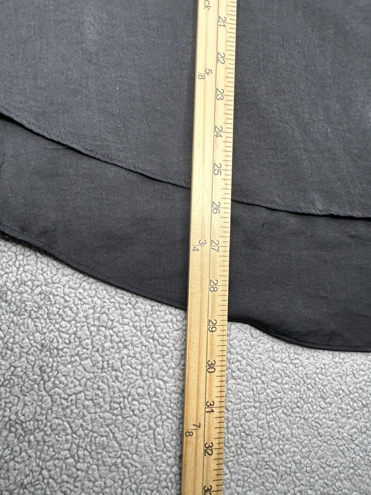 Chicos 3 Top Extra Large Black Split Back Layered… - image 11