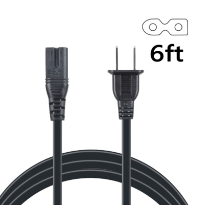 6ft 2-Pin AC Power Cable Cord for Arris Model TG1682G Router Modem Supply Mains