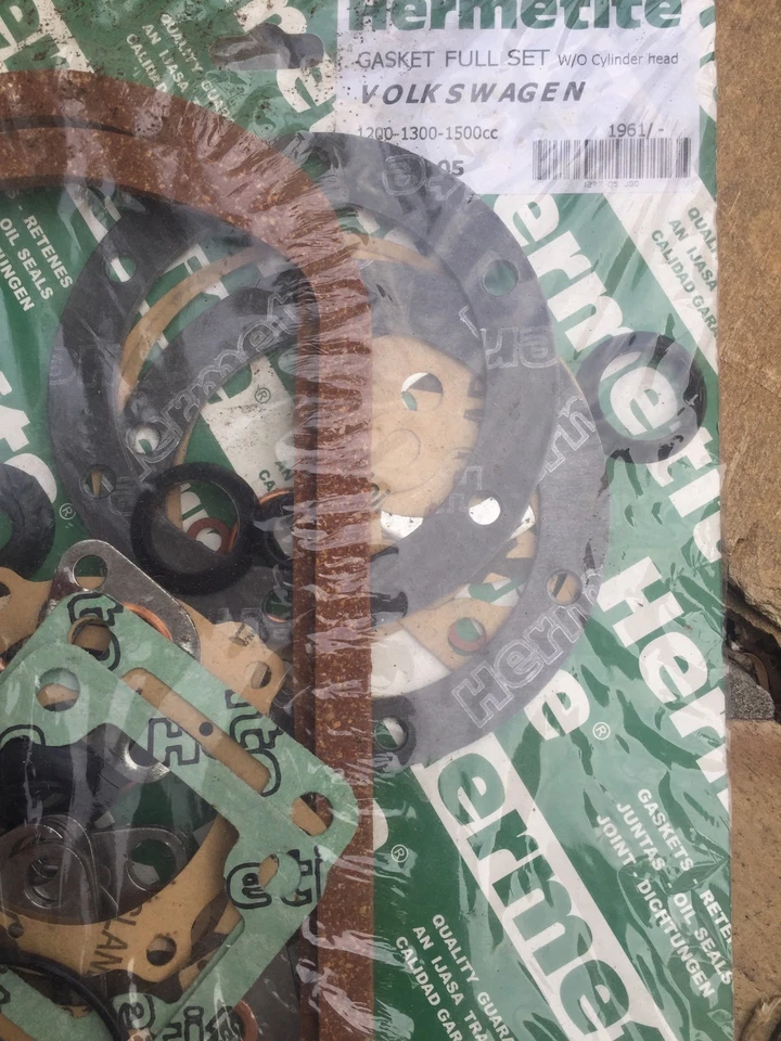 VOLKSWAGEN BEETLE 1200 1300 1500cc 1961 1962 1963 1964 JUEGO DE JUNTAS DE MOTOR COMPLETO Foto 2 de 2