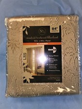 NO 918 MADRID TEXTURED BLACKOUT 52" X 84" PANE TAUPE
