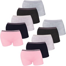 10 Mädchen Pantys Hipster Baumwolle Slips Unterhosen Unterwäsche Panties 