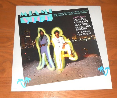 Miami Vice Soundtrack TV Poster Flat Vintage Original Promo 12x12 RARE