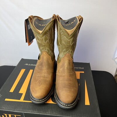 NEW ARIAT men\'s workhog h2o boot in aged bark/army green Ariat Men main image 2