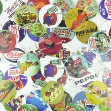 Lot of 25 Pogs Pepsi Cola from 1995 PepsiCo Cap Metro Milk Caps, NJ Made in USA