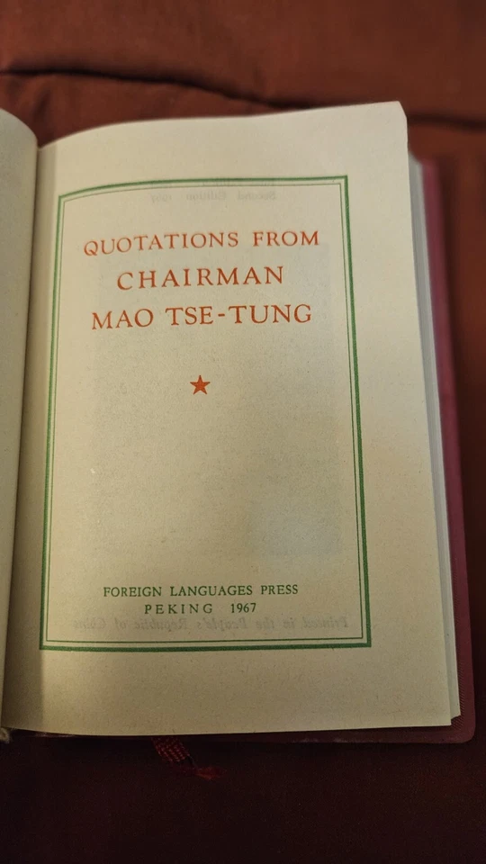 Before RedNote, Original Little Red Book: QUOTATIONS FROM CHAIRMAN MAO TSE-TUNG - Image 3 of 4