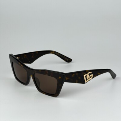 D&G Women Sunglasses Havana Dark Brown Cat Eye DG4435 502/73  display picture 3