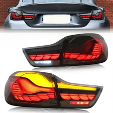 VLAND GTS OLED STYLE Smoked Tail Lights For 2014-20 BMW F32 F33 F36 F82 F83 Pair