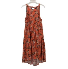 Torrid Women Hi-low Dress Women Size M/L Halter Floral Cowgirl Boho Cottagecore