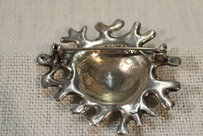Broche Soleil De Mer Argent Massif - TOULHOAT Bretagne - Style Celtic - Neuf Avec étiquettes