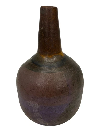 B.Sherman Vintage Studio Art Pottery Vase Signed Limited Edition Handmade Decor