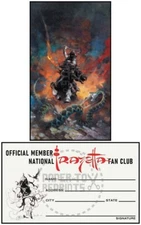 DEATH DEALER 6 - FRAZETTA ART CARD AND FAN CLUB MEMBERSHIP CARD