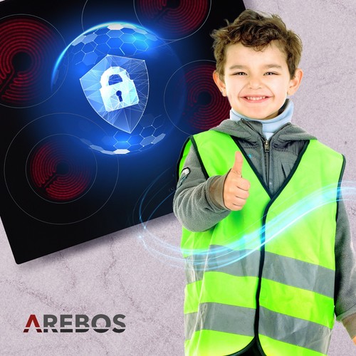 AREBOS Placa vitrocerámica autosuficiente 4 zonas de cocción 59 cm 6600W - Imagen 8 de 14