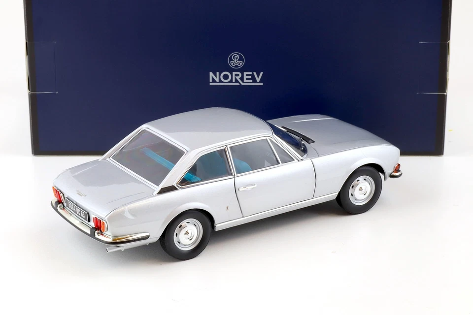 1:18 NOREV Peugeot 504 Coupè 1969 Argento - Limitato 250 Pz. - Immagine 3 di 4