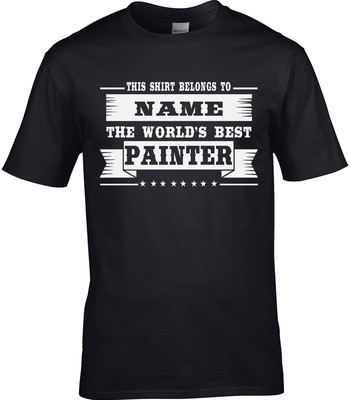 T-Shirt Maler Herren personalisiert Geschenk Künstler Malen Malerei Kunst Fach Lehrer