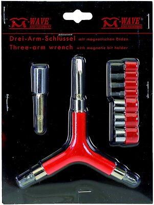 M-Wave Dreiarmschlüssel - rot