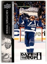 2021-22 Upper Deck Day With The Cup Mikhail Sergachev #DC-5 Tampa Bay Lightning
