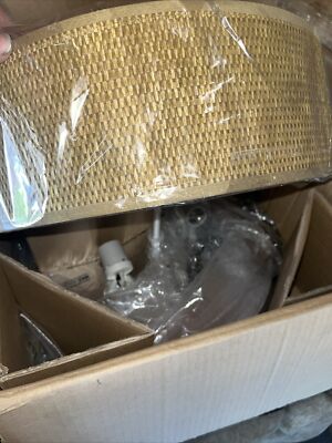 Forecast Lighting Flush Mount Two   Lt Satin Nickel Grass Cloth