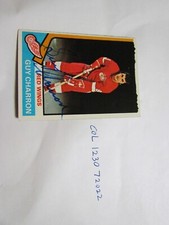 1974 1975 Topps Guy Charron Signed Hockey Card 