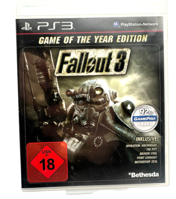 Fallout 3 (Dt.) -Game of The Year Edition (Sony PlayStation 3, 2011)
