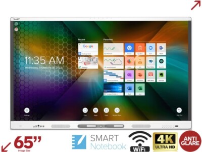 SMART Board MX265 V4 65'' 4K interaktiver Flachbildschirm inkl. iQ in der Regel 2450£ MX265-V4