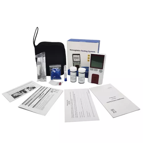 Kit de medidor de prueba de hemoglobina Merter de hemoglobina analizador de monitor de anemia 25 tiras - Imagen 3 de 7
