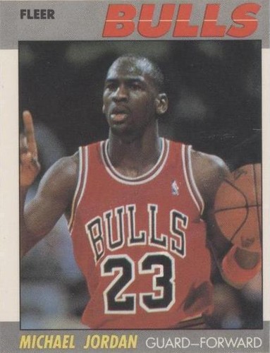1987 Fleer MICHAEL JORDAN #59 10/MINT 2nd Year Basketball Card