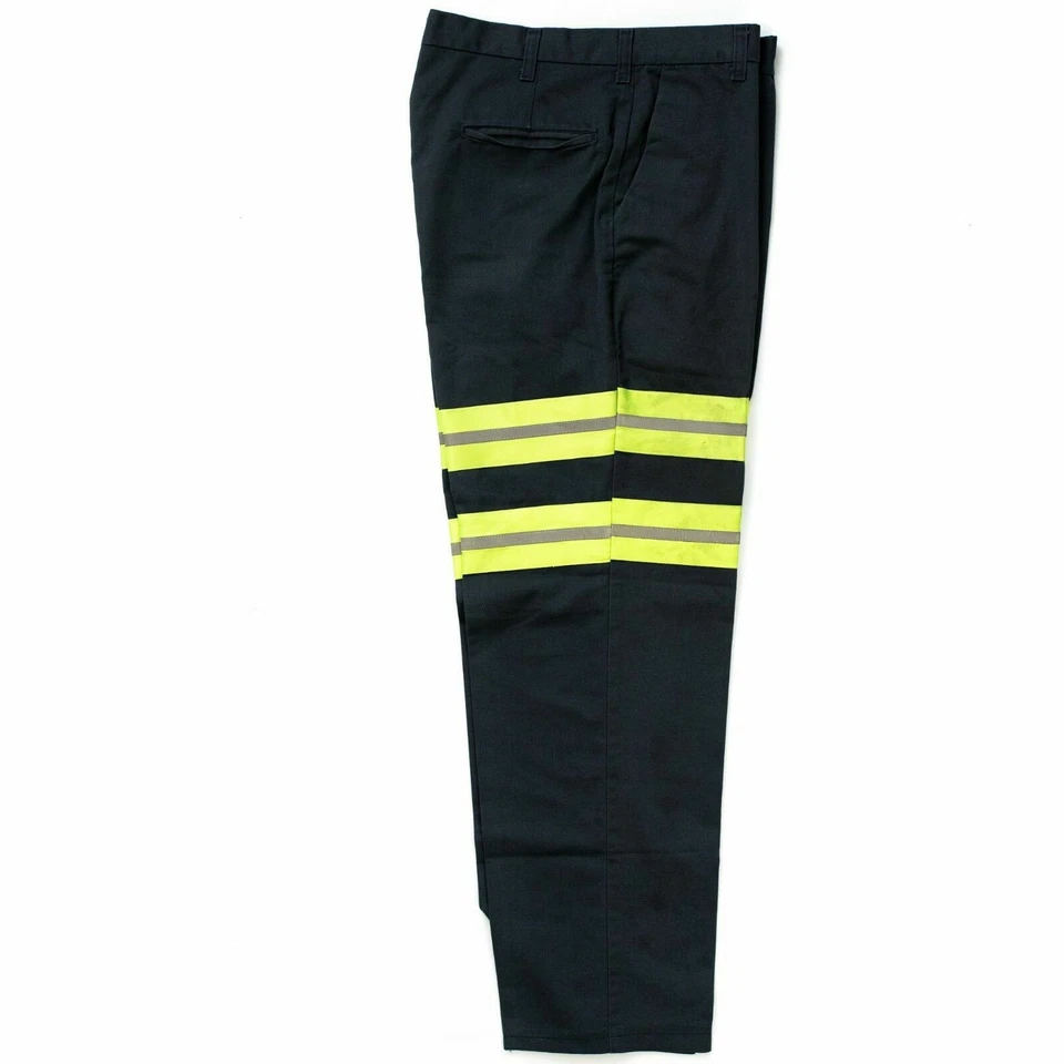 Pantalones de trabajo reflectantes de alta visibilidad usados GRIS Cintas Redkap Unifirst G&K Foto 2 de 4