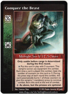 Conquer the Beast (New Art) Promo 2024 V:TES VTES Vampire CCG