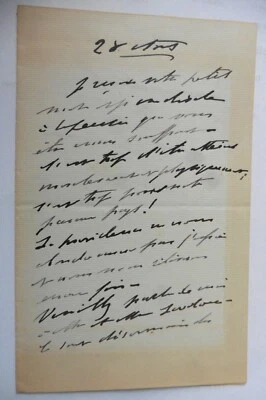 Lettre Autographe Princesse Mathilde Bonaparte cousine Napoléon III - IIe Empire - Photo 1/4