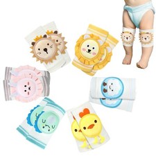 6 Pairs Baby Crawling Knee Pads Large Baby Knee Protectors with Spongy Pads B...