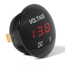 Dc 12v-24v Led Panel Digital Voltage Volt Meter Display Voltmeter Motorcycle Car