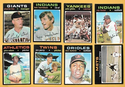 UPDATED 1971 TOPPS SINGLES U-PICK COMPLETE YOUR SET 199-523 HI GRADE (EXMT/NRMT)