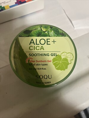 SOQU CICA MOISTURE ALOE VERA SOOTHING GEL After sunburn Gel 300ml | eBay
