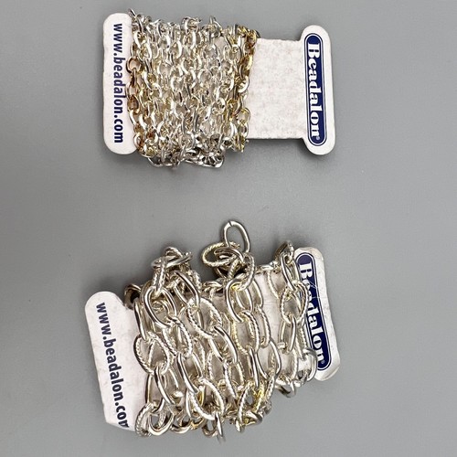 Lot of Various Jewelry Making Pieces Chains Links Suede Chord Snaps Parts Etc - Picture 5 of 17