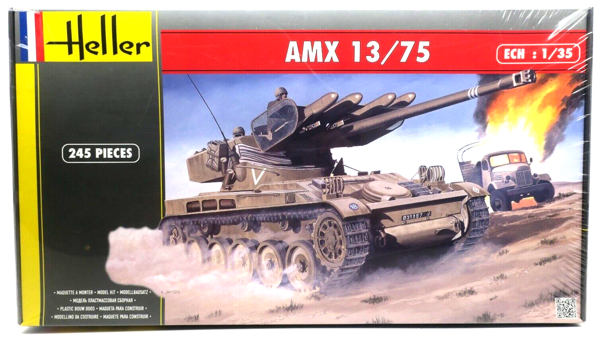 Heller 1/35 AMX 13/75 French Light Tank Model Kit 81122 | eBay
